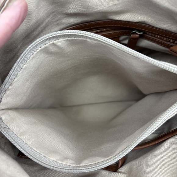 Lucky Brand LEATHER BACKPACK (Men/Women) COGNAC Gold Studded ADJUSTABLE STRAPS - Picture 6 of 9